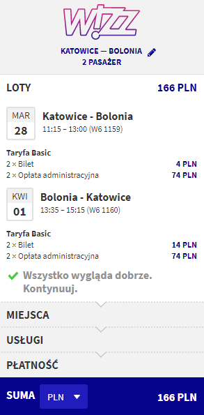 rezerwacja lotów do Bolonii