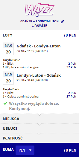 rezerwacja lotu do Londynu