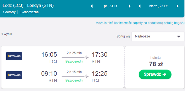 rezerwacja lotów z łodzi