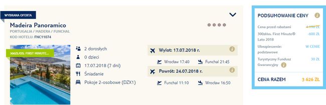 rezerwacja wczasów na Maderze