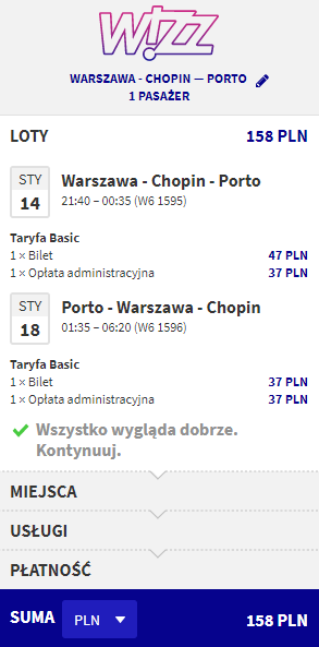 rezerwacja biletów do Porto