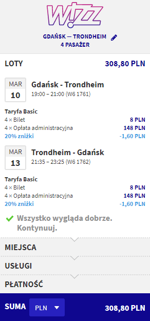 rezerwacja lotów do Trondheim