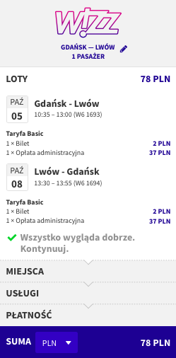 zarezerwuj lot do lwowa