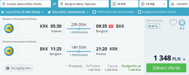 rezerwacja lotów do Bangkoku