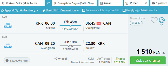 rezerwacja lotów do Kantonu
