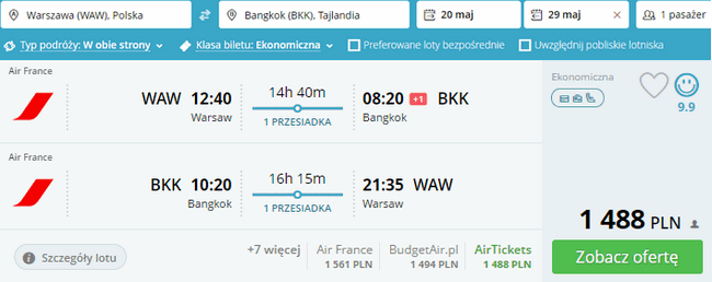 rezerwacja lotów do Bangkoku