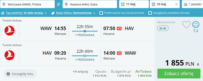 rezerwacja lotów na Kubę