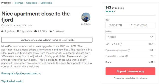 nocleg airbnb haugesund