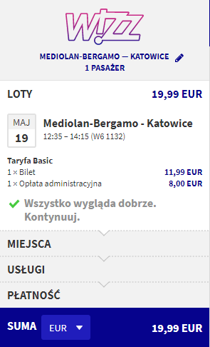 Rezerwacja przelotów z Mediolanu do Katowic