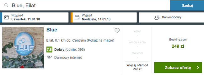 rezerwacja noclegów w Ejlat