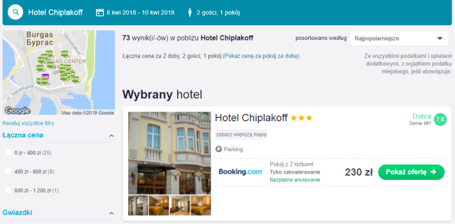 burgas hotel