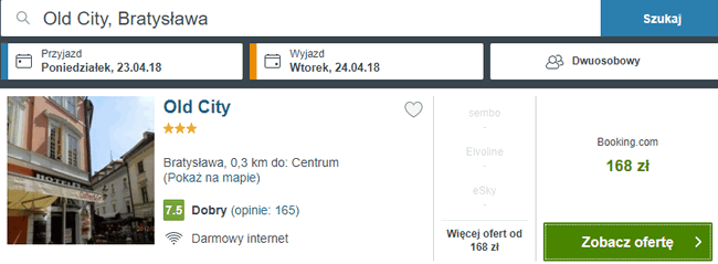 rezerwacja noclegów w Bratysławie