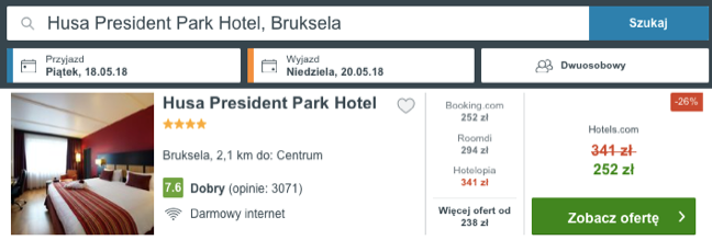 hotel w brukseli