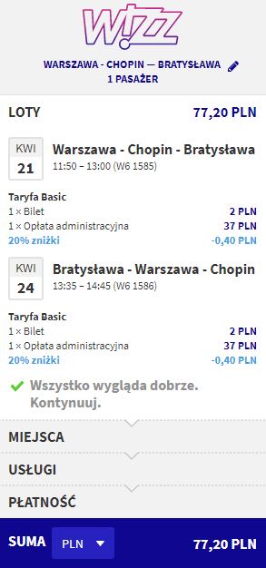 rezerwacja lotów do Bratysławy