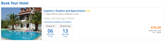 korfu potwierdzenie