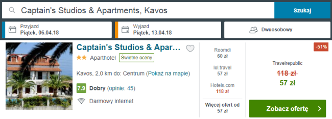 korfu noclegi