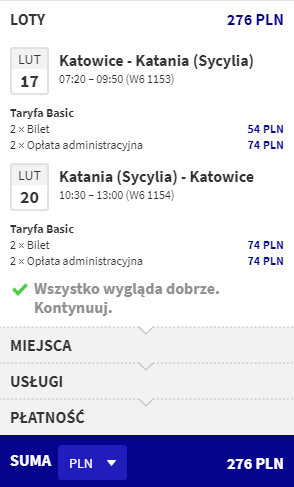 katania loty