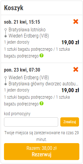 rezerwacja autobusu do Widenia