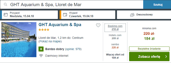 noclegi w Lloret de Mar