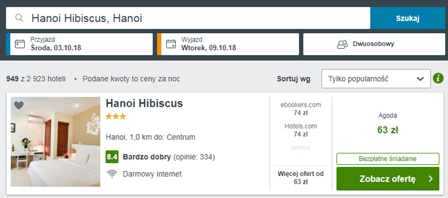 rezerwacja noclegów w hanoi