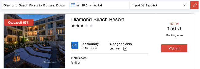 zarezerwuj hotel w burgas