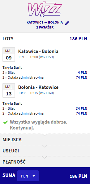 rezerwacja lotów do Bolonii