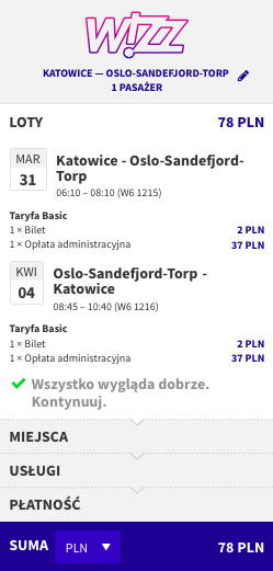 zarezerwuj lot do oslo