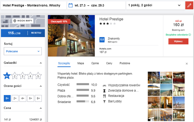 hotel prestige montesilvano