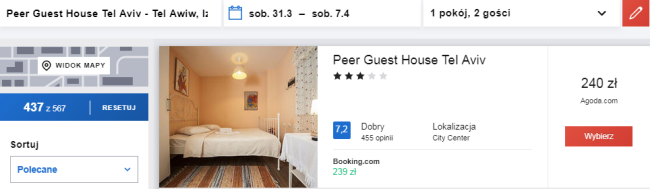 Rezerwacja obiektu Peer Guest House