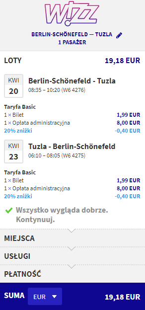 rezerwacja lotów do Tuzli