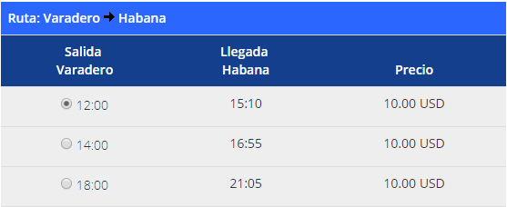 bilety z varadero do hawany
