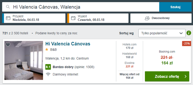 rezerwacja noclegu w walencji