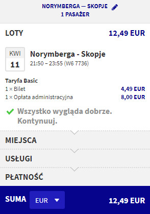 rezerwacja lotów z norymbergi do skopje