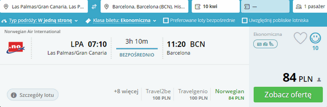 rezerwacja lotów do Barcelony