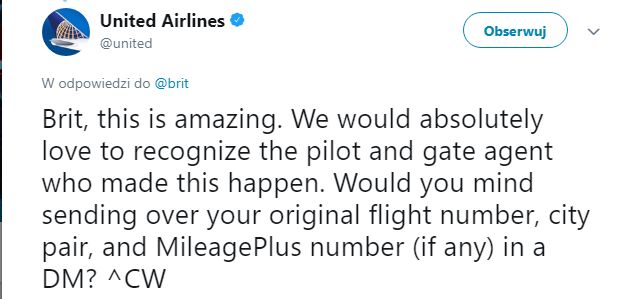 Informacja United Airlines
