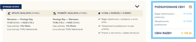 rezerwacja lotów na Jamajkę