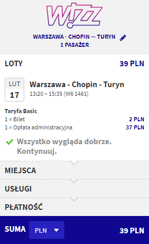 rezerwacja lotów do Turynu