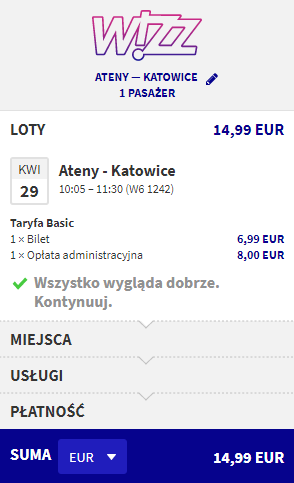 Rezerwacja przelotów z Aten do Katowic