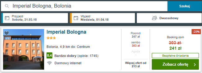 imperial hotel bolonia