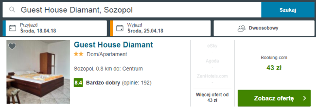 burgas nocleg