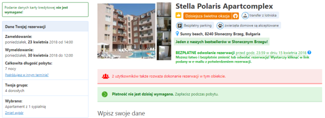 burgas nocleg