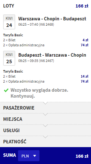 budapeszt loty