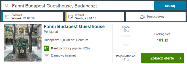 budapeszt nocleg
