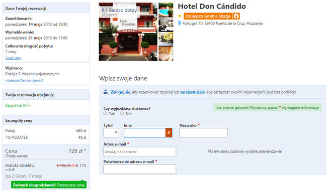 hotel candido teneryfa