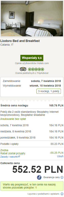 noclegi w Katanii
