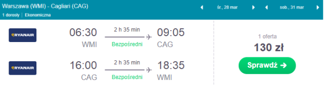 sardynia warszawa