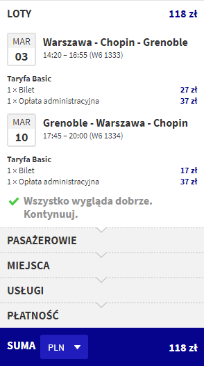 grenoble loty