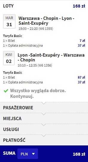 lyon loty