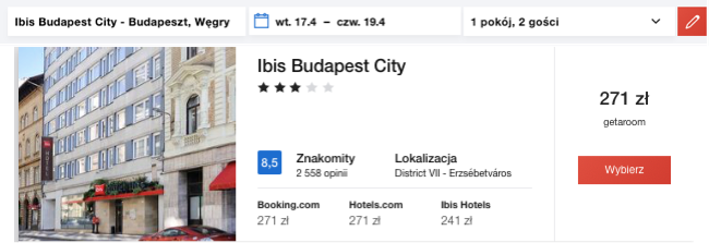 zareerwuj hotel w budapeszcie