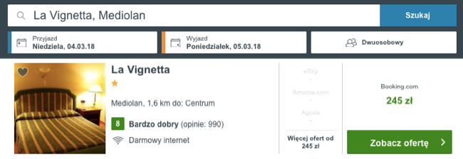 zarezerwuj hotel w mediolanie